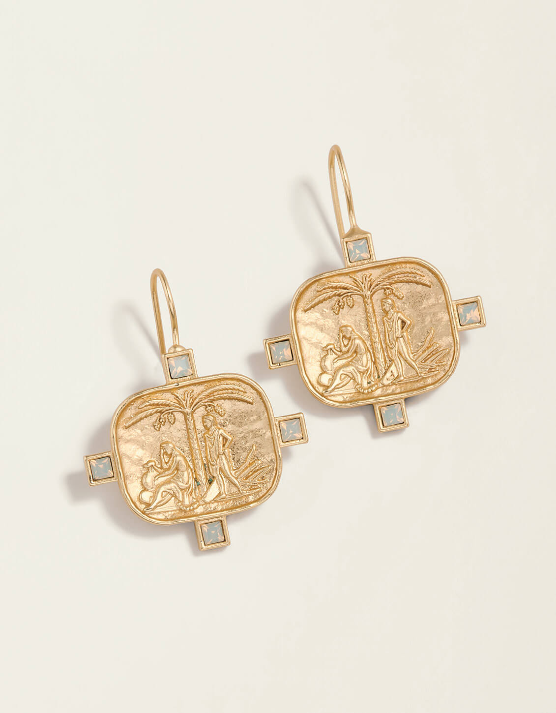 Spartina Kirk's Bluff Earrings White Opal by Spartina 449