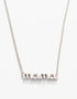 Spartina SLV Necklace 18" Thanks Mama/Script Silver