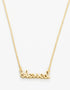 Spartina SLV Necklace 18" Blessed/Script Gold