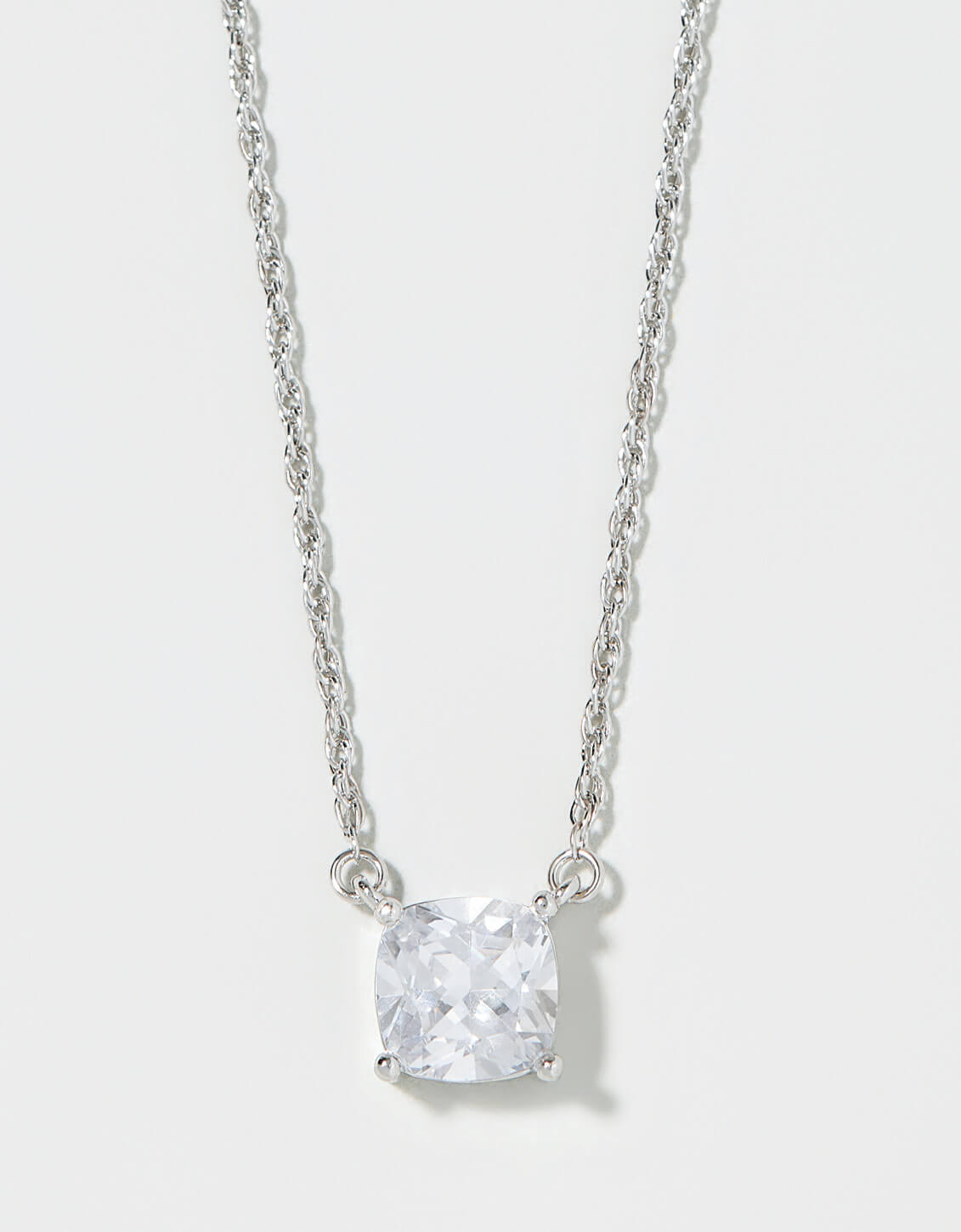 Spartina SLV Shine Necklace 18" Brilliant/Cushion Silver by Spartina 449