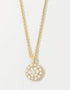 Spartina SLV Shine Necklace 18" Wonderful/Pave Gold by Spartina 449