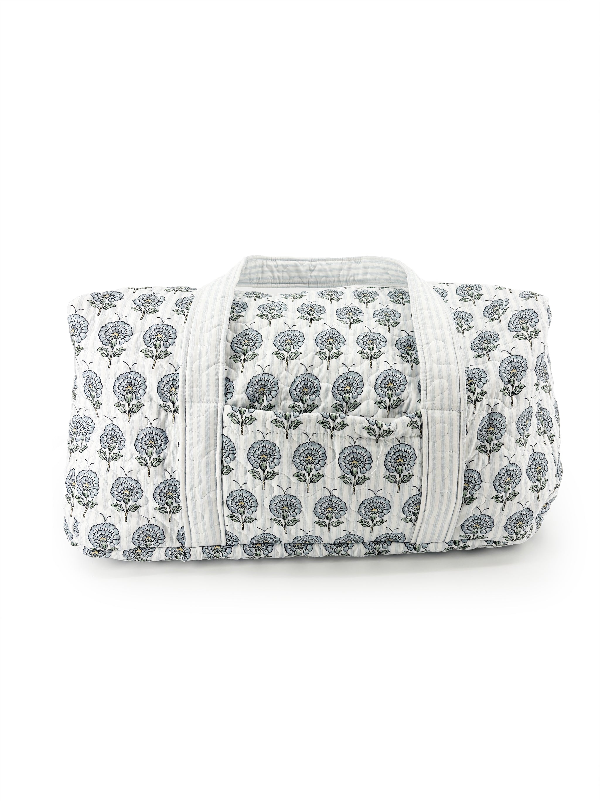 Ida Mae June Floral Blue Quilted Duffle Bag - view 1 of 3