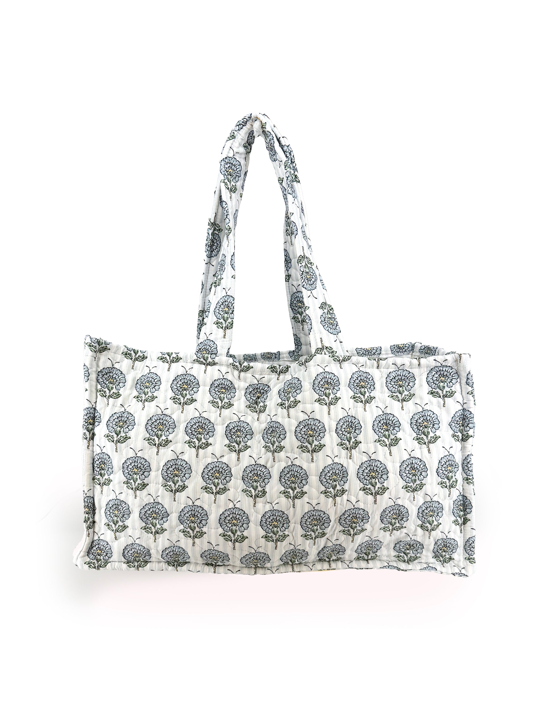 Ida Mae June Floral Blue Quilted Tote Bag - view 1 of 2