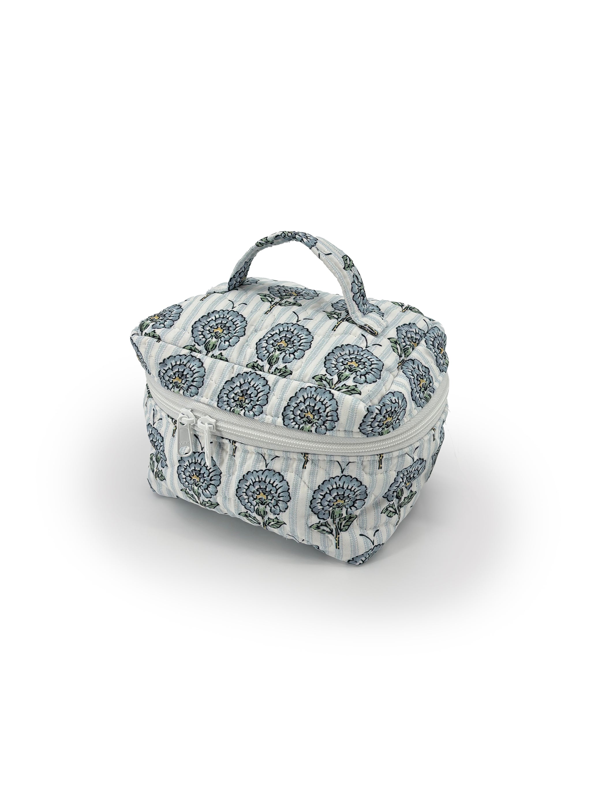 Ida Mae June Floral Blue Quilted Travel Case - view 1 of 2