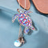 Sea Turtle Keychain Zinc Car Charm