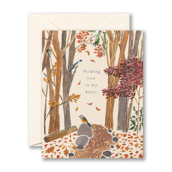 HOLDING YOU IN MY HEART Sympathy Card - A. Dodson's