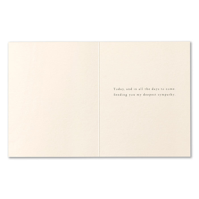 HOLDING YOU IN MY HEART Sympathy Card - A. Dodson's
