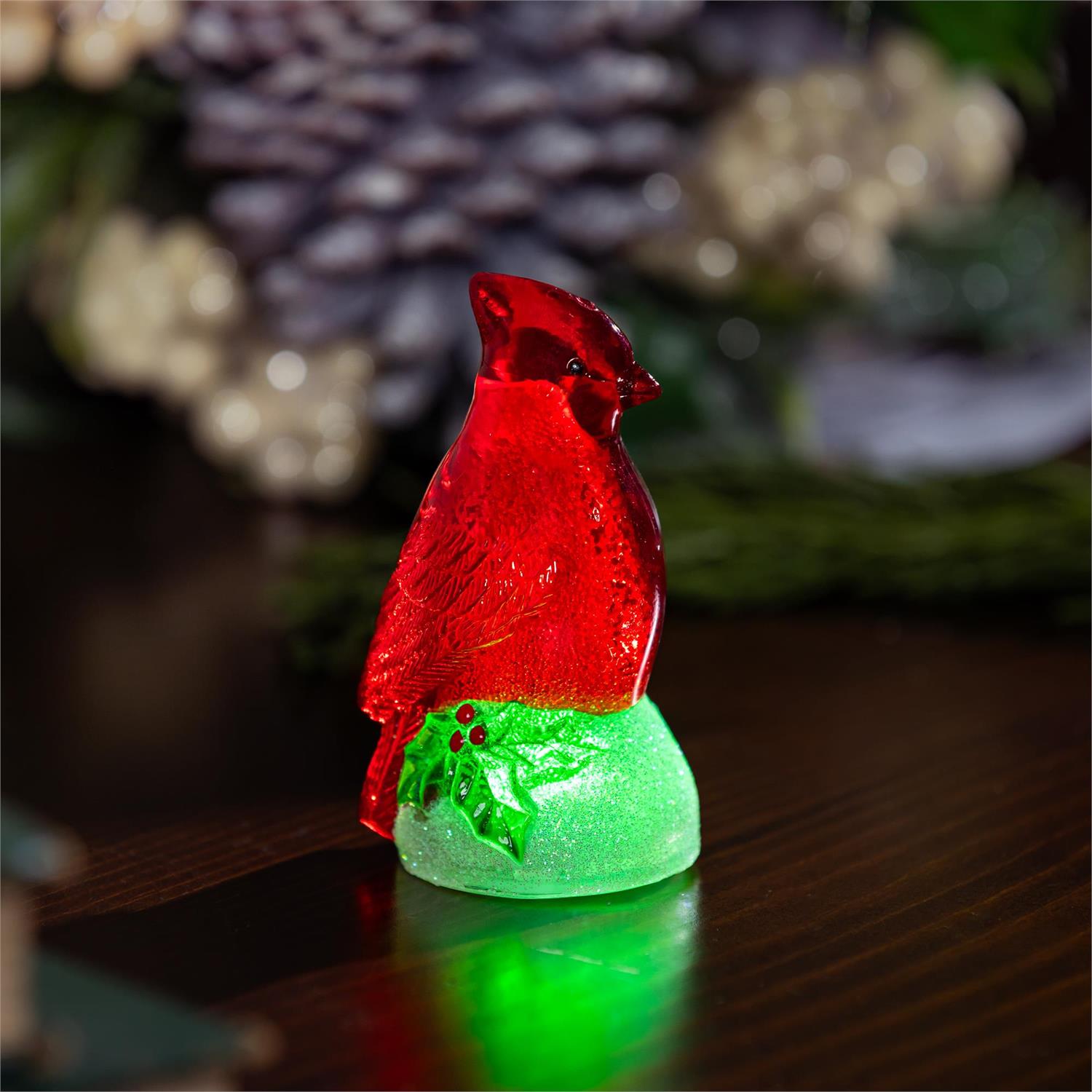 Snowbirds LED Table Decor Cardinal