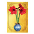 Gilded Amaryllis Lustre Garden Flag
