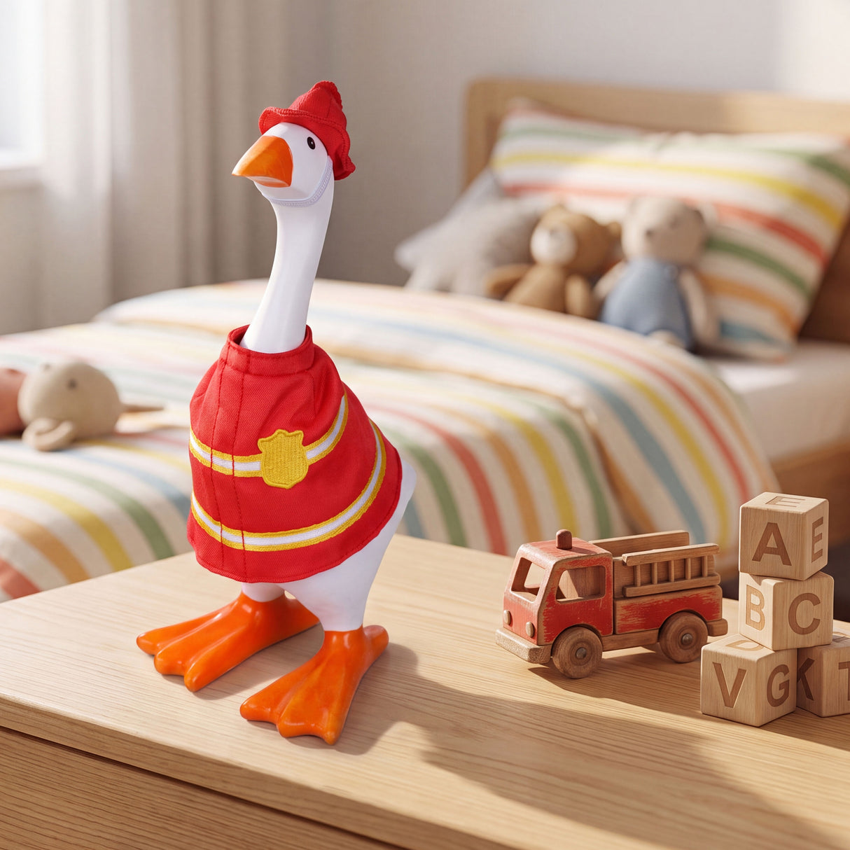 Gordy Goose Firefighter Table Decor Accessory Set | Evergreen Enterprises TA3Y88TAF