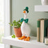Tabletop fabric Gordy goose wearing the St Patrick's Day accessory set