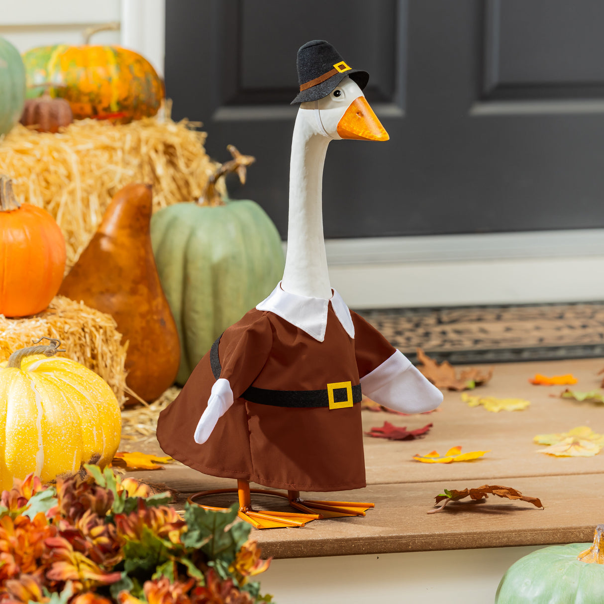 Giddy the Goose Turkey Trot Thanksgiving Lawn Goose Outfit | Evergreen Enterprises TDTHCGS25