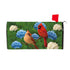 Cardinal Couple Among Hydrangea  Mailbox Cover by Evergreen