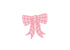 HAPPY EVERYTHING PINK GINGHAM BOW MINI ATTACHMENT