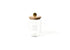 HAPPY EVERYTHING SMALL MINI WOODEN LID GLASS JAR - A. Dodson's
