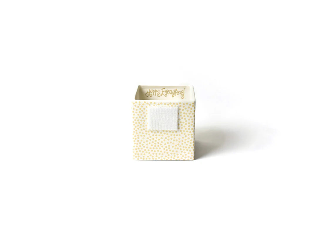 HAPPY EVERYTHING NEUTRAL DOT MINI NESTING CUBE SMALL