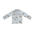 Ida Mae Mallory Ducks Blue Quilted Snap Jacket