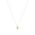 16" Necklace Gold - Love Plush Small Gold Charm by enewton