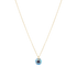 16" Necklace Gold - Reflection Small Charm - 03