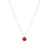 16" Necklace Gold - Reflection Small Charm - 07