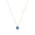 16" Necklace Gold - Reflection Small Charm - 12