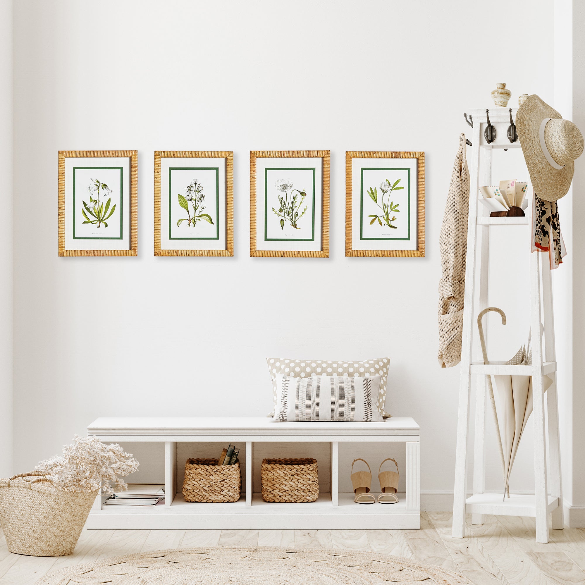 White Floral Study, Set Of 4 - View 3