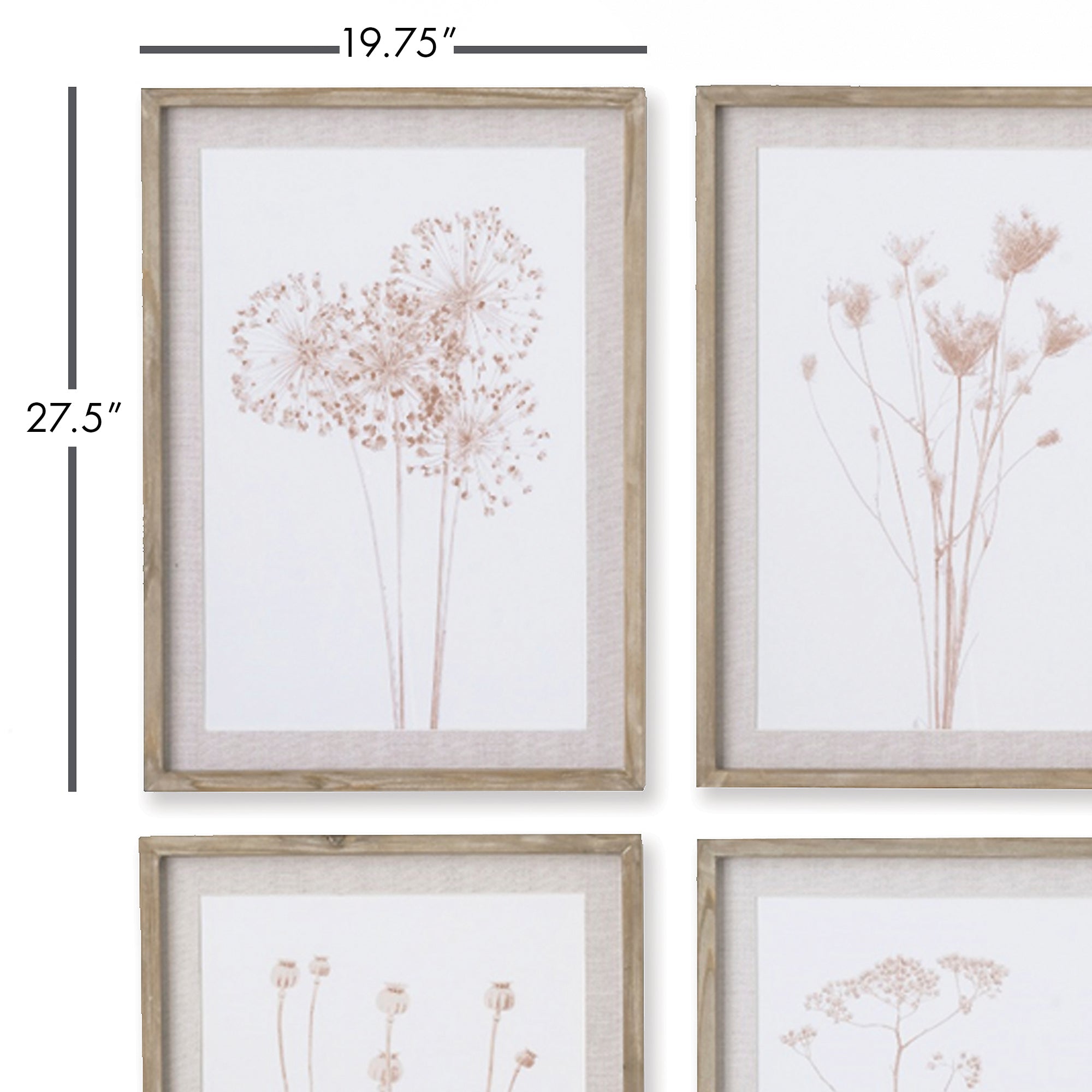 STYLIZED BOTANICAL PRINTS, SET OF 4 - view 2