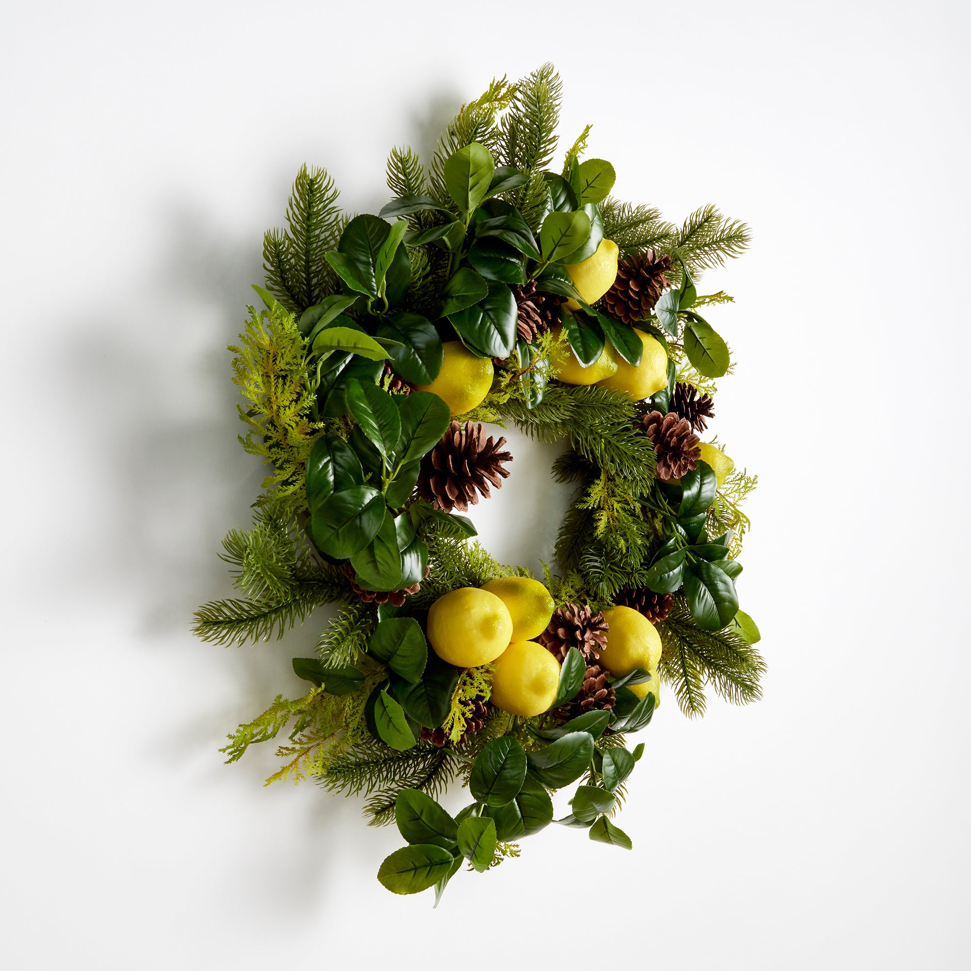Lemon & Mixed Botanicals Wreath 26" - View 2