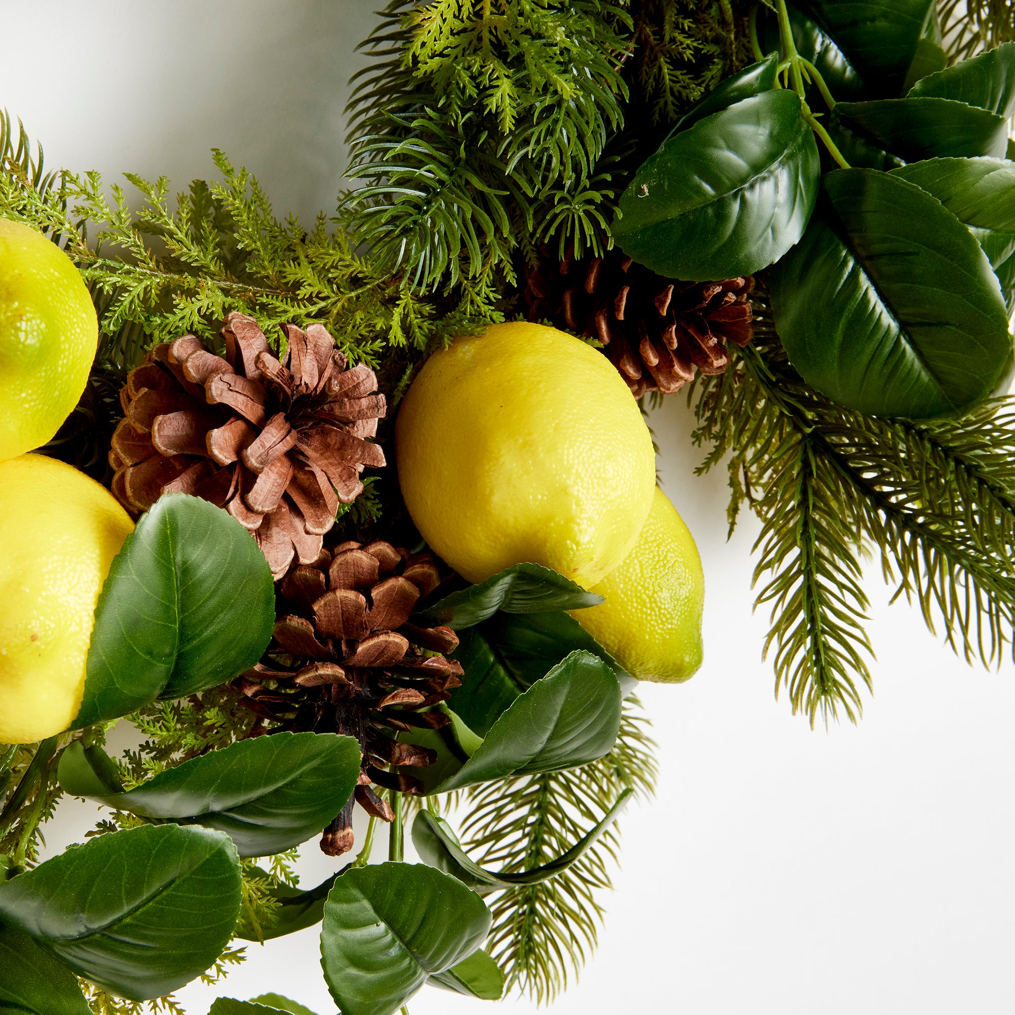 Lemon & Mixed Botanicals Wreath 26" - View 3