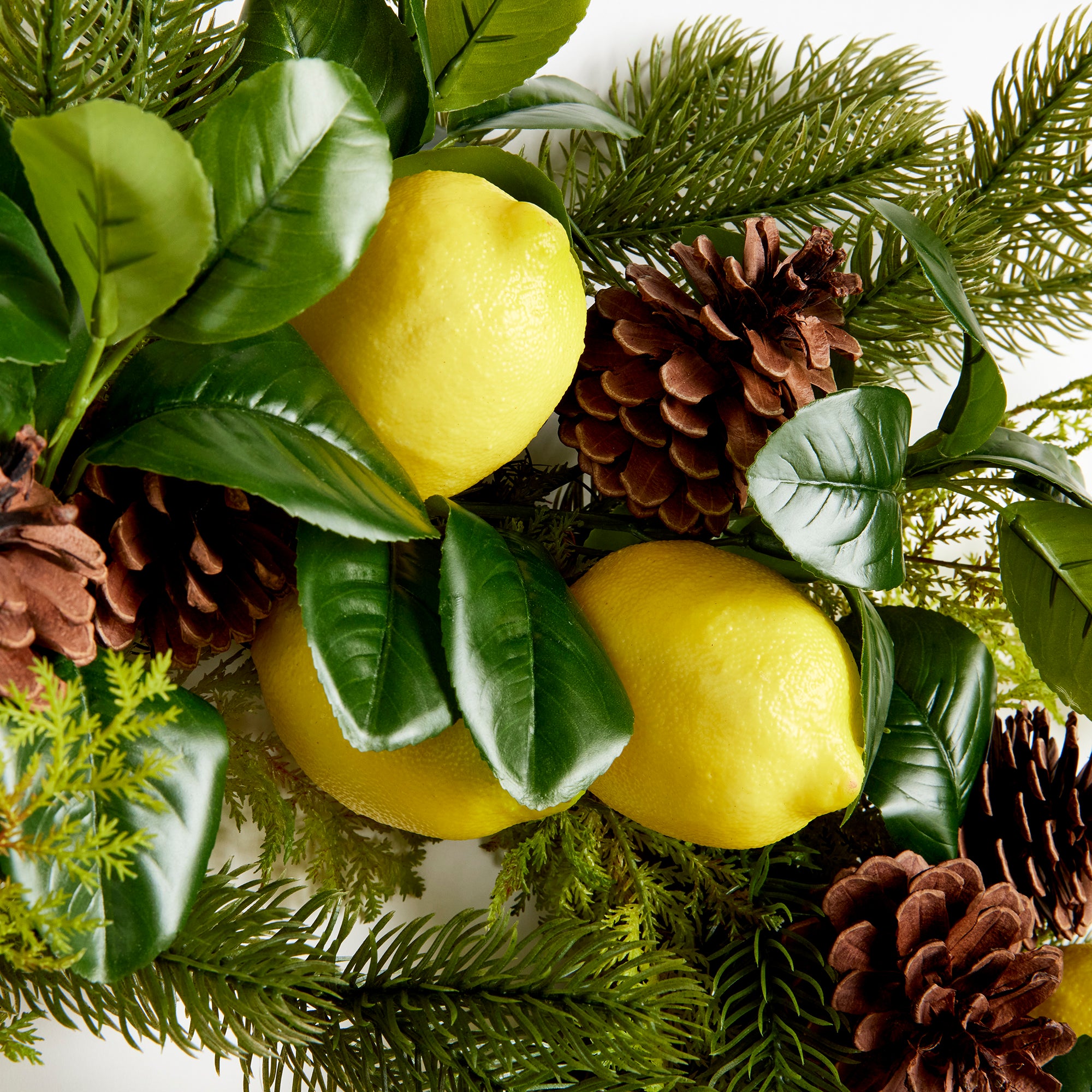 Lemon & Mixed Botanicals Wreath 26" - View 4