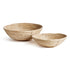 Cane Rattan Low Bowls, Set Of 2