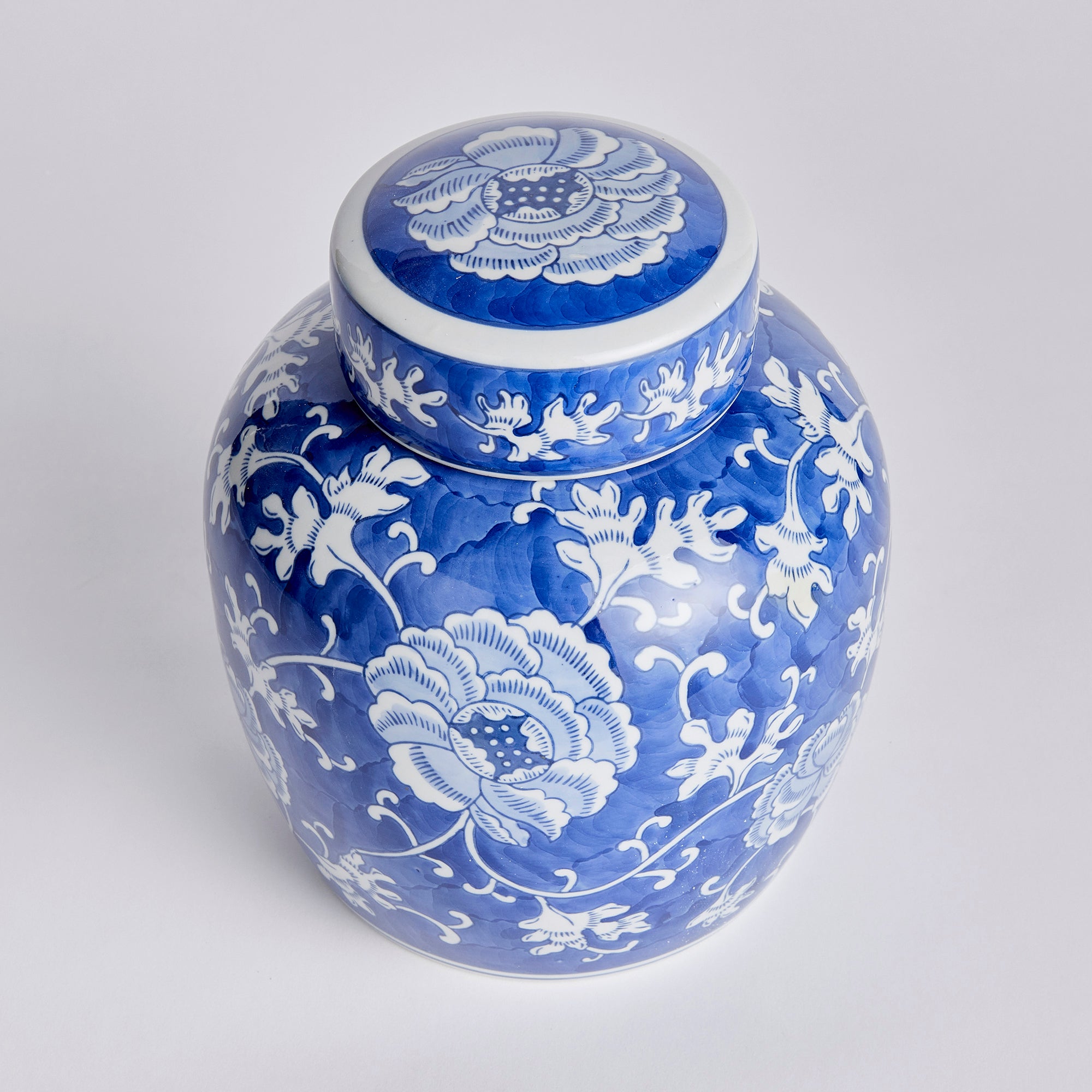Barclay Butera Dynasty Lotus Lidded Jar - View 2