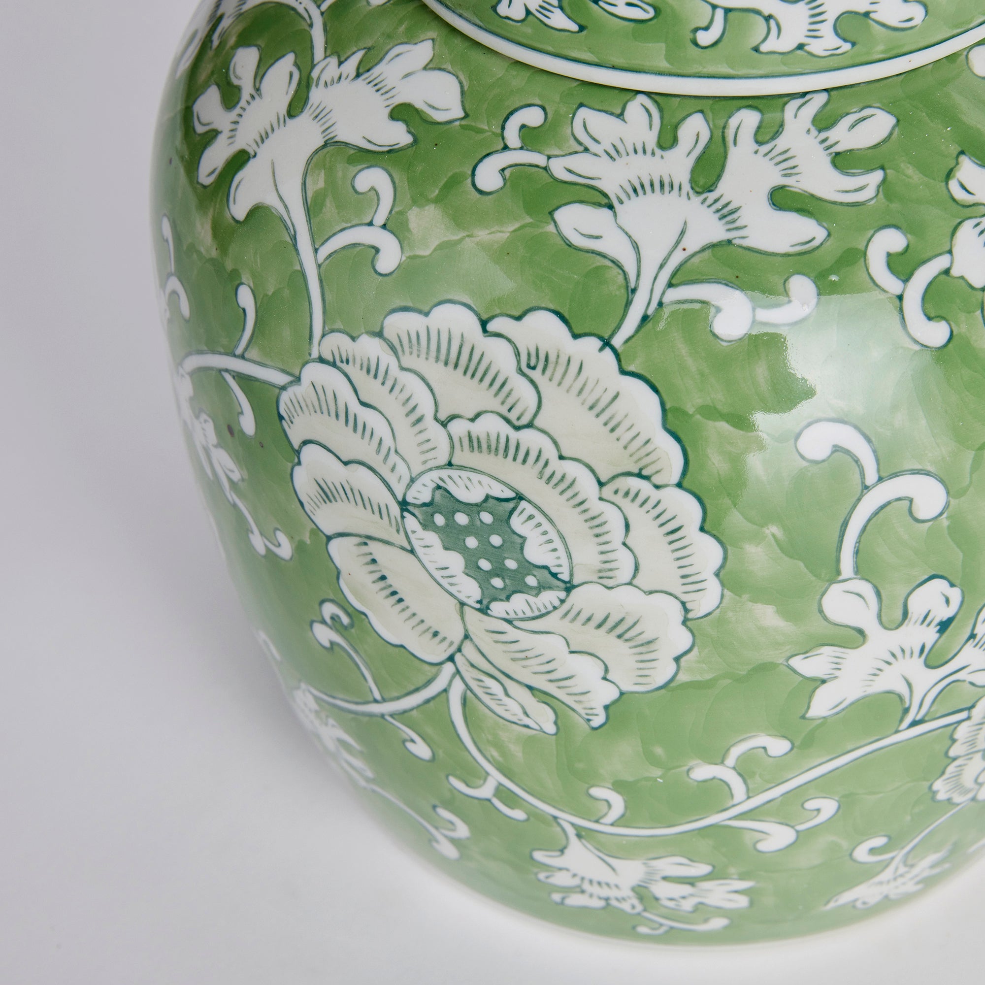 Imperial Lotus Lidded Jar - View 3