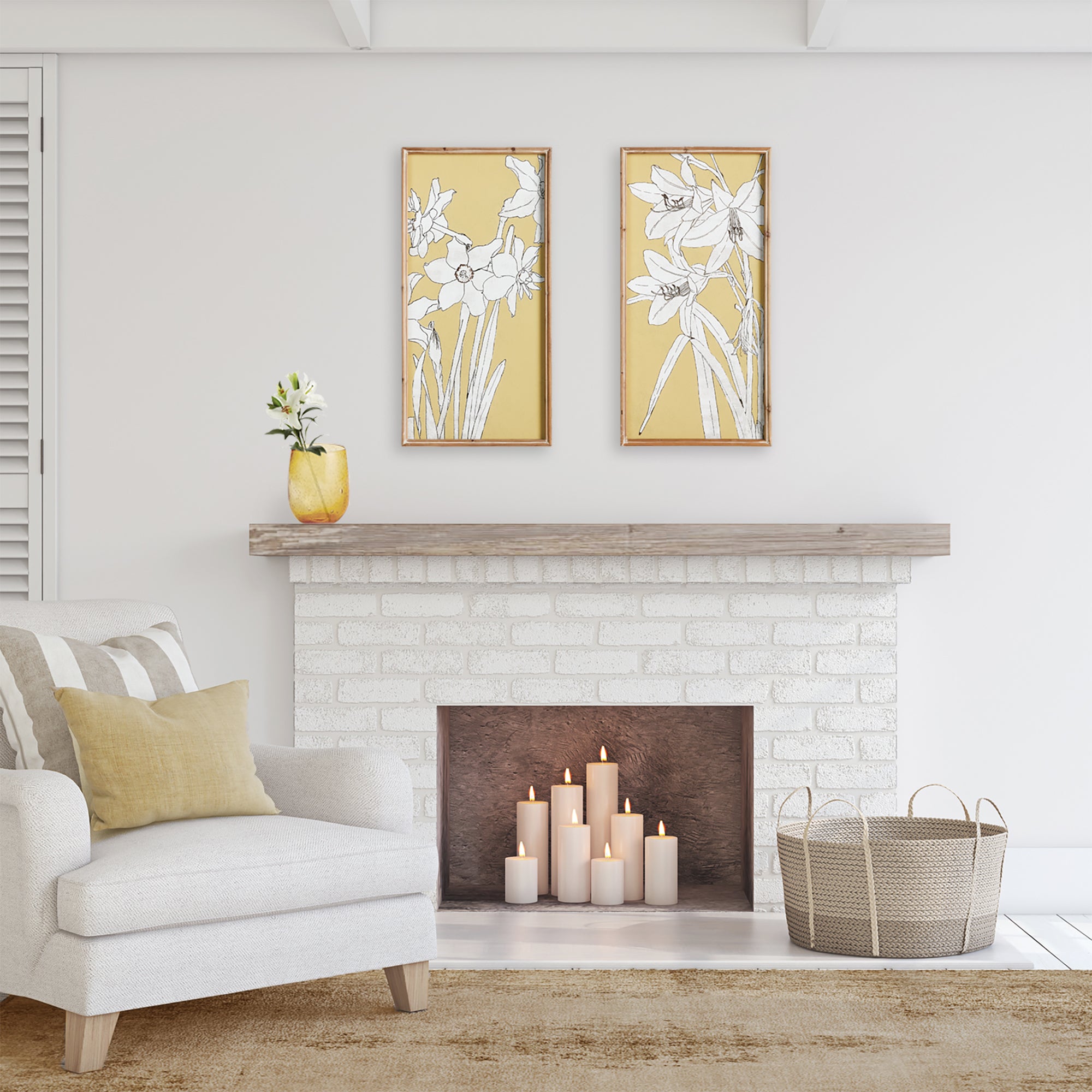 FLOWERING AMARYLLIS PRINTS, SET OF 2 - view 4