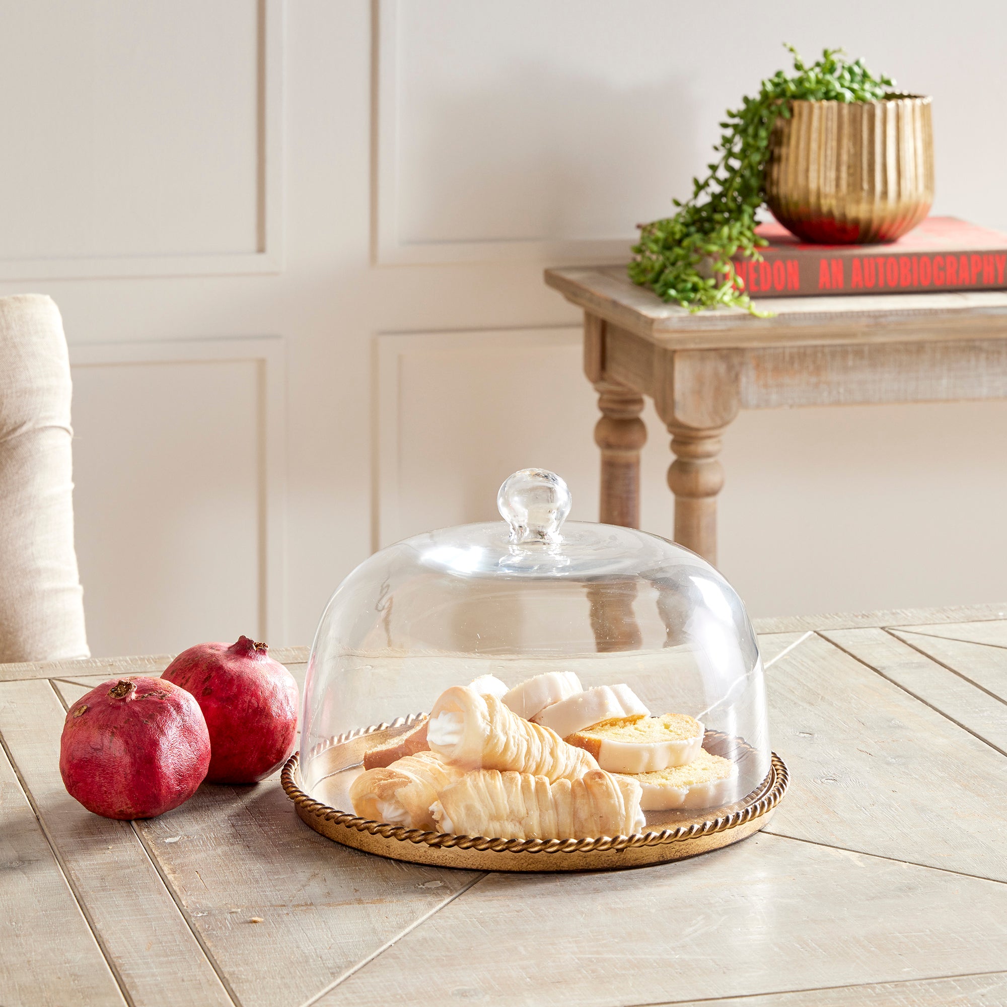 Braiden Tray With Cloche Large - View 8