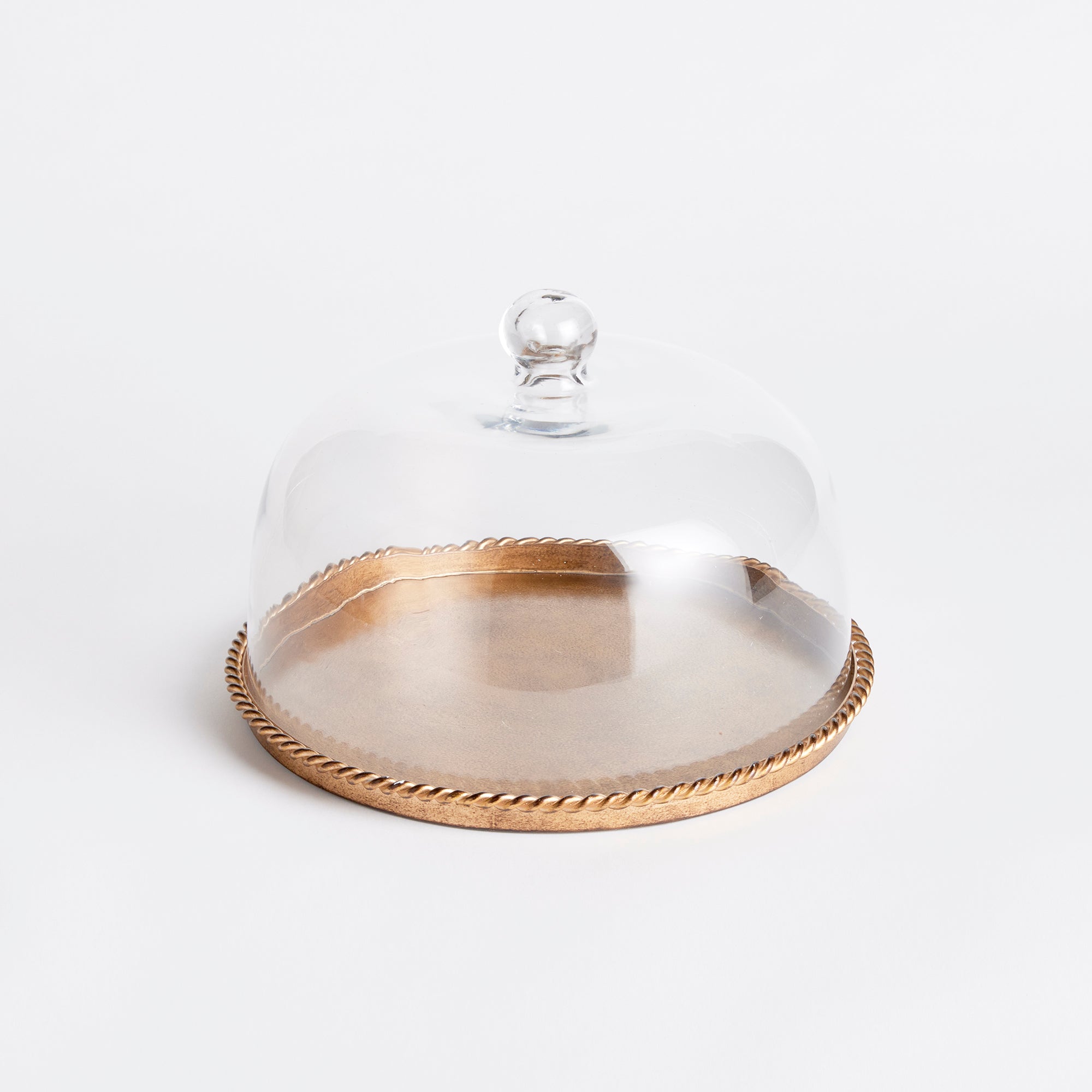 BRAIDEN TRAY WITH CLOCHE LARGE - view 2