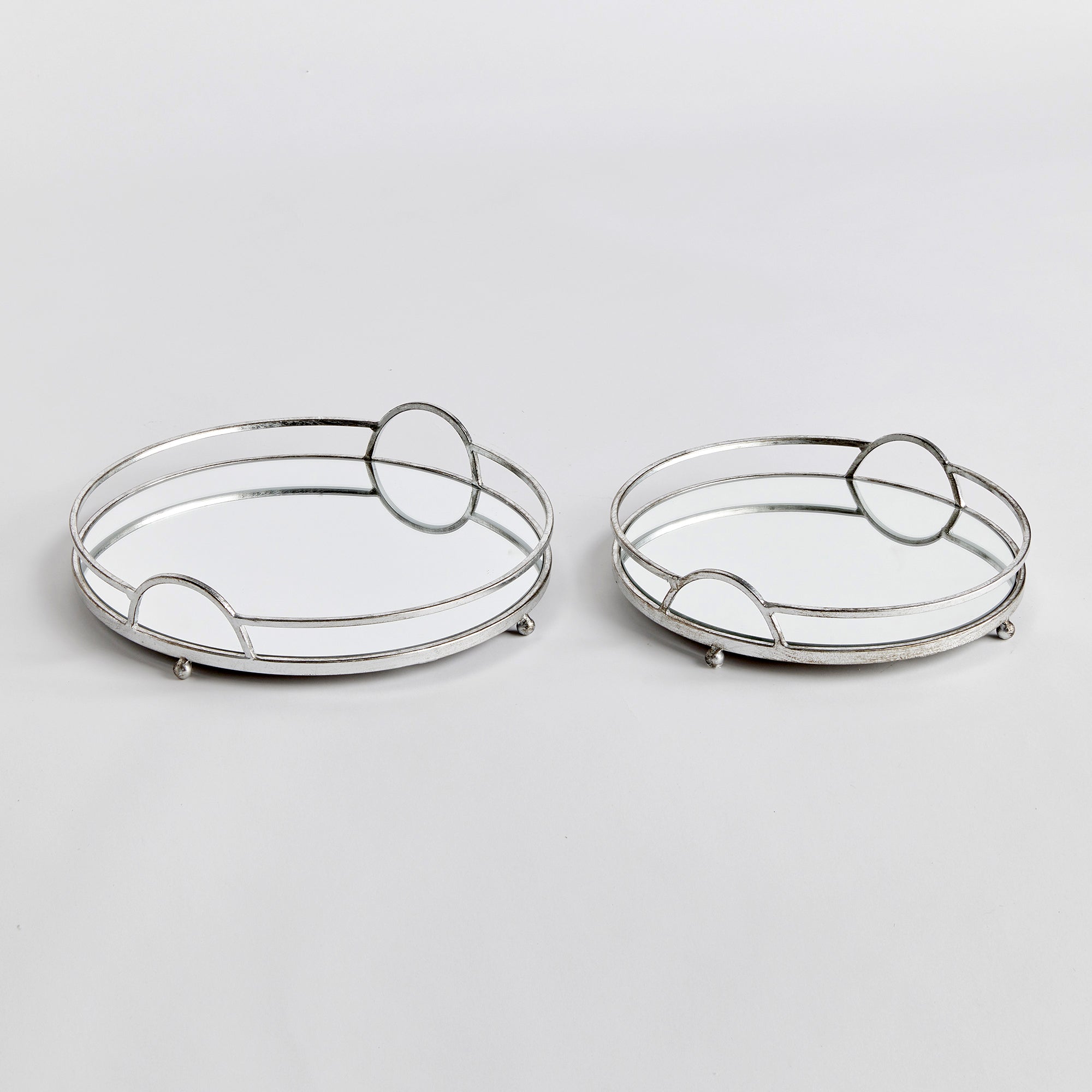 Hudson Mirrored Trays, Set Of 2 - View 2