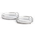 Hudson Mirrored Trays, Set Of 2