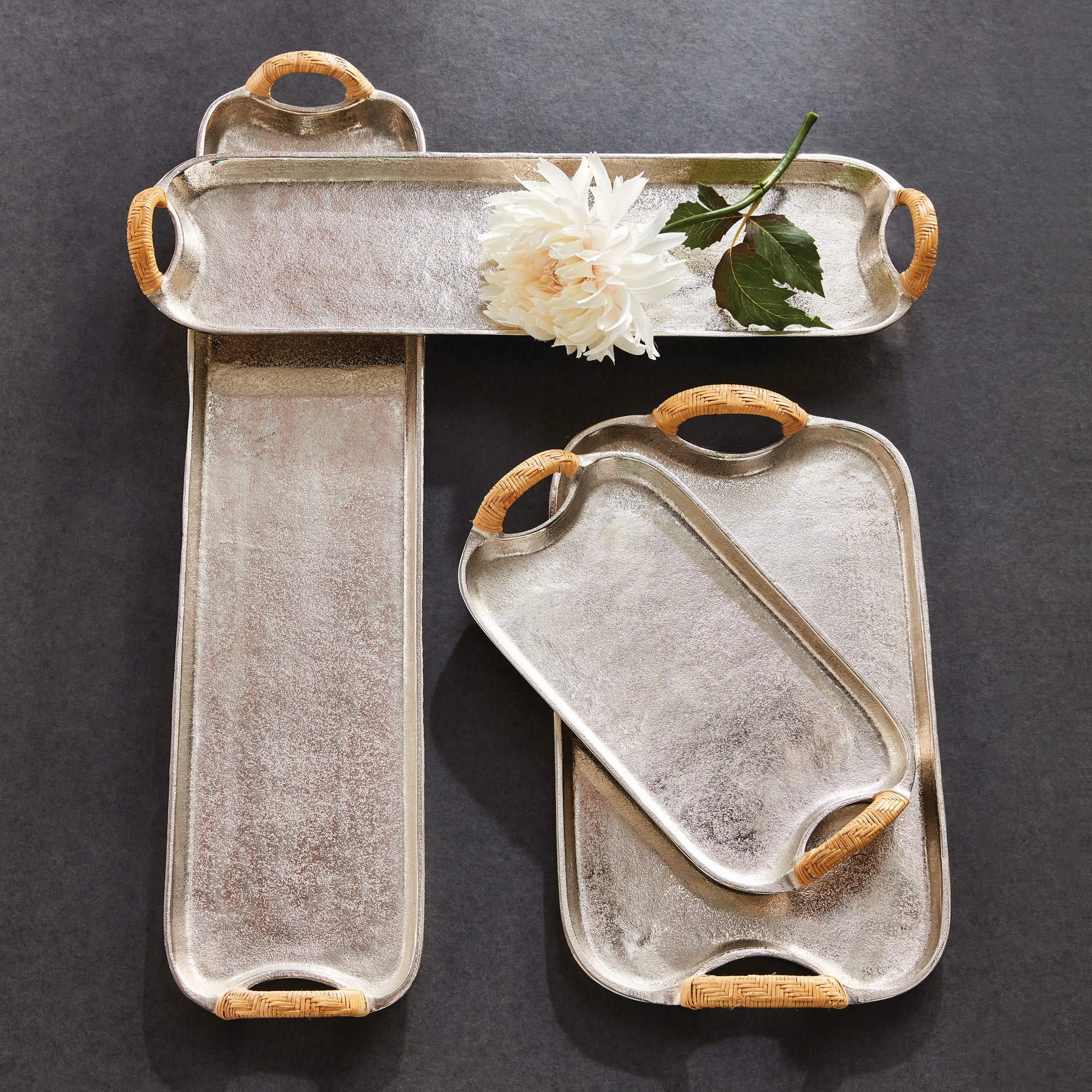 HELENA DECORATIVE LONG TRAYS, SET OF 2 - view 2