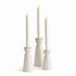 LIBBEY TAPER HOLDERS, SET OF 3