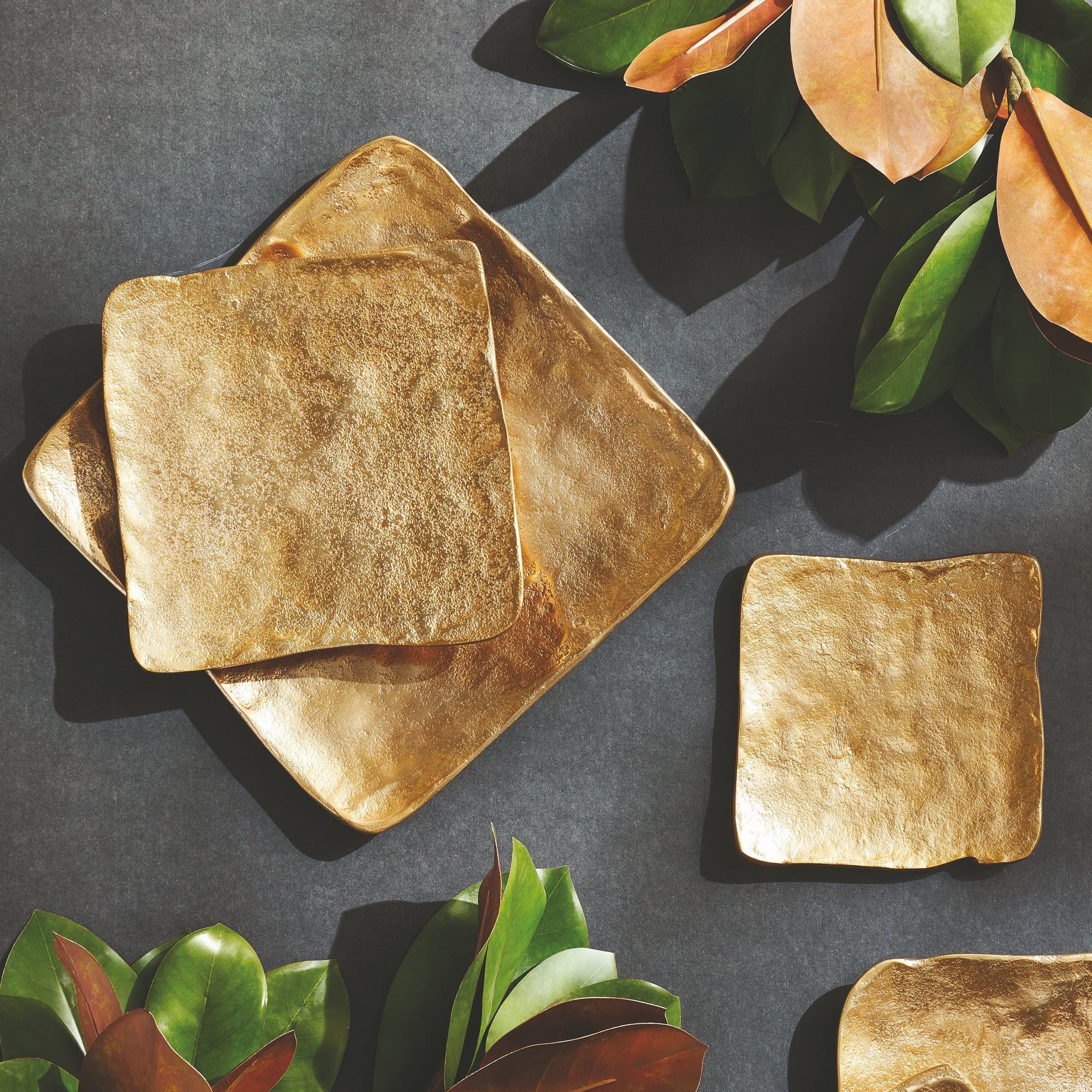 IMANI DECORATIVE SQUARE TRAYS, SET OF 3 - view 6