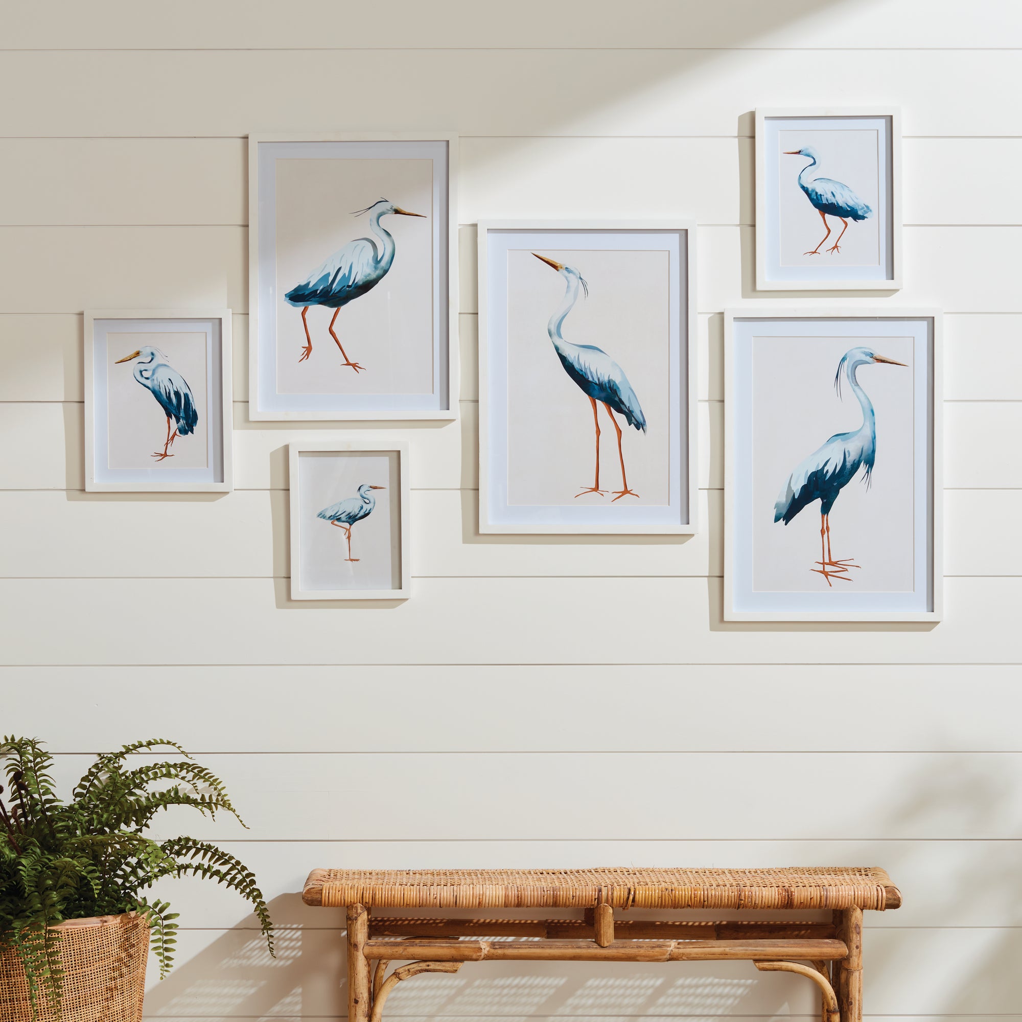 Blue Heron Gallery Prints, Set Of 6 - View 3