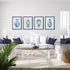 ORNAMENTAL URNS IN BLUE, SET OF 4 - view 3