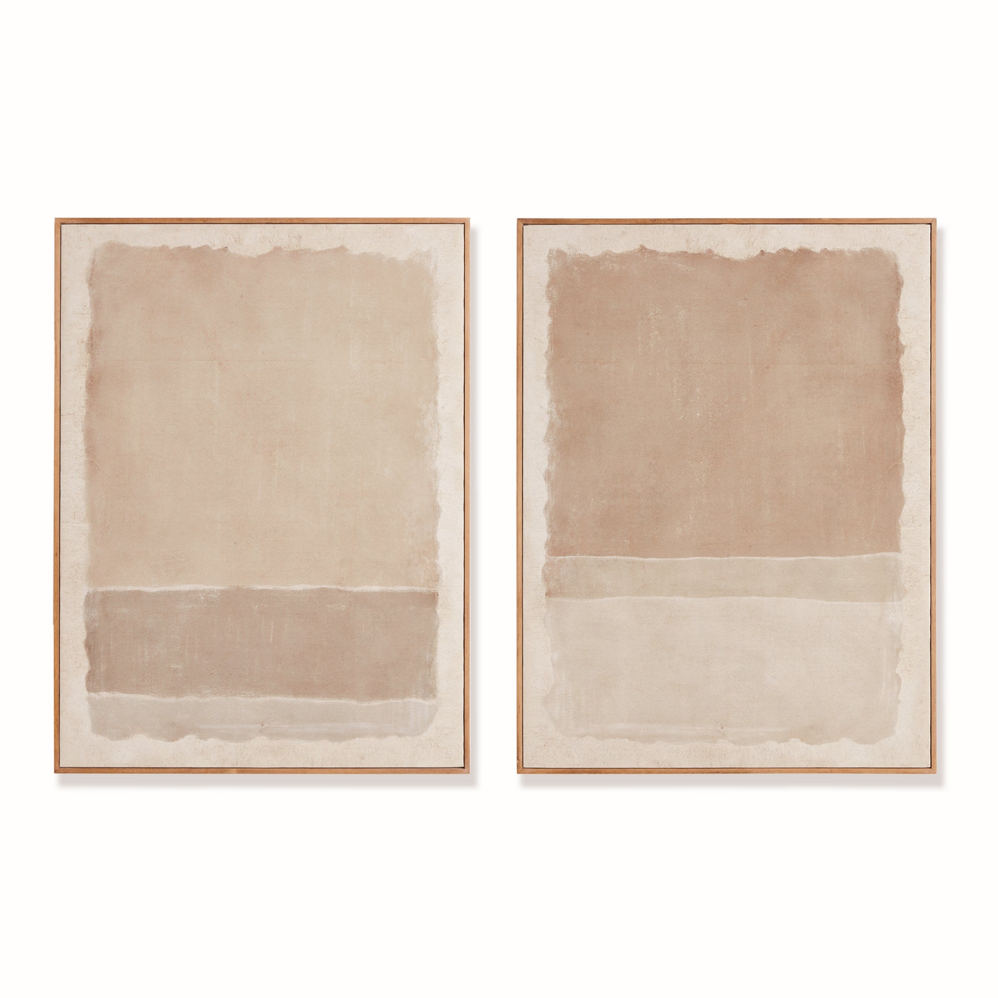 Composition In Taupe Giclees, Set Of 2