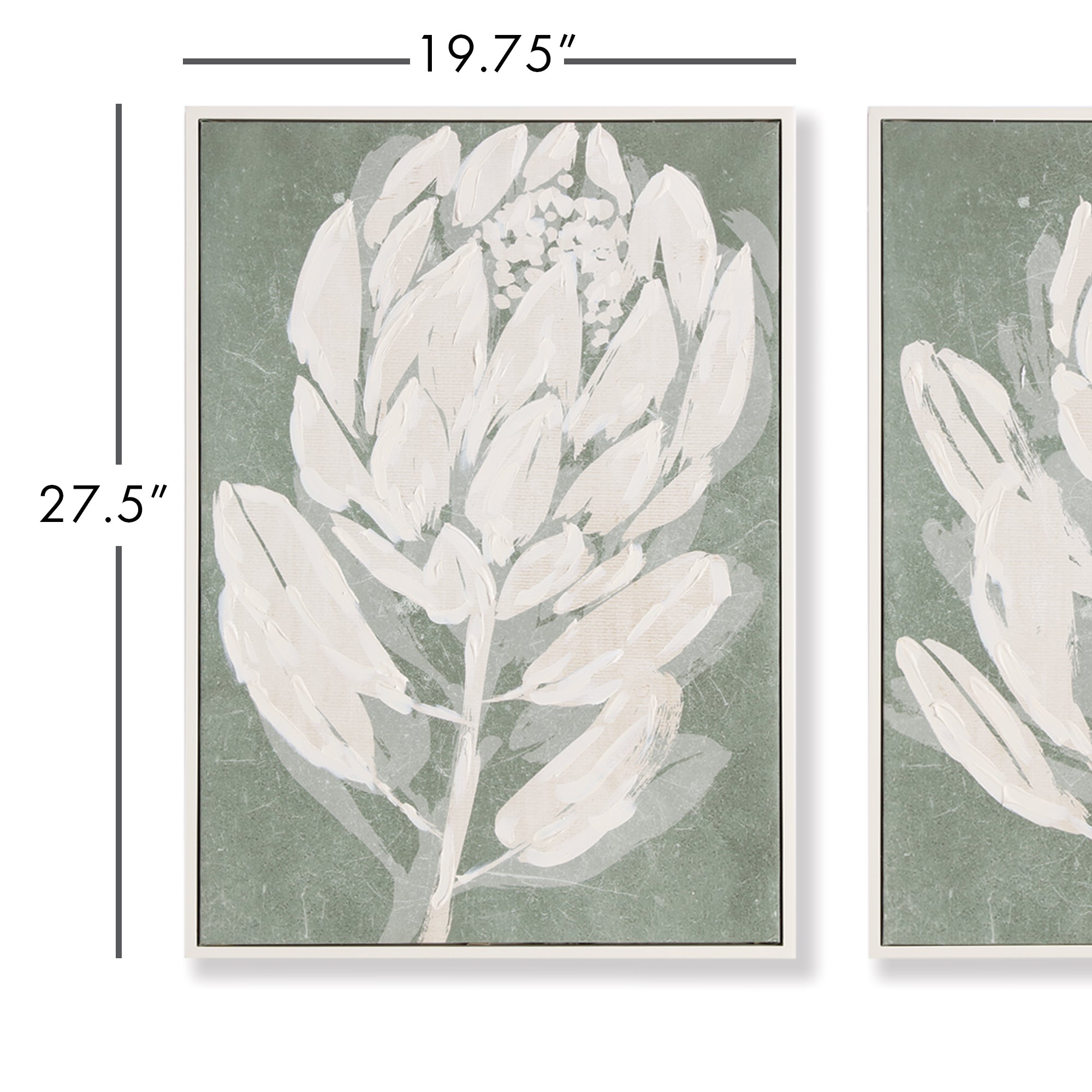 Protea Triptych Hand-Embellished Giclees, Set Of 3 - View 6