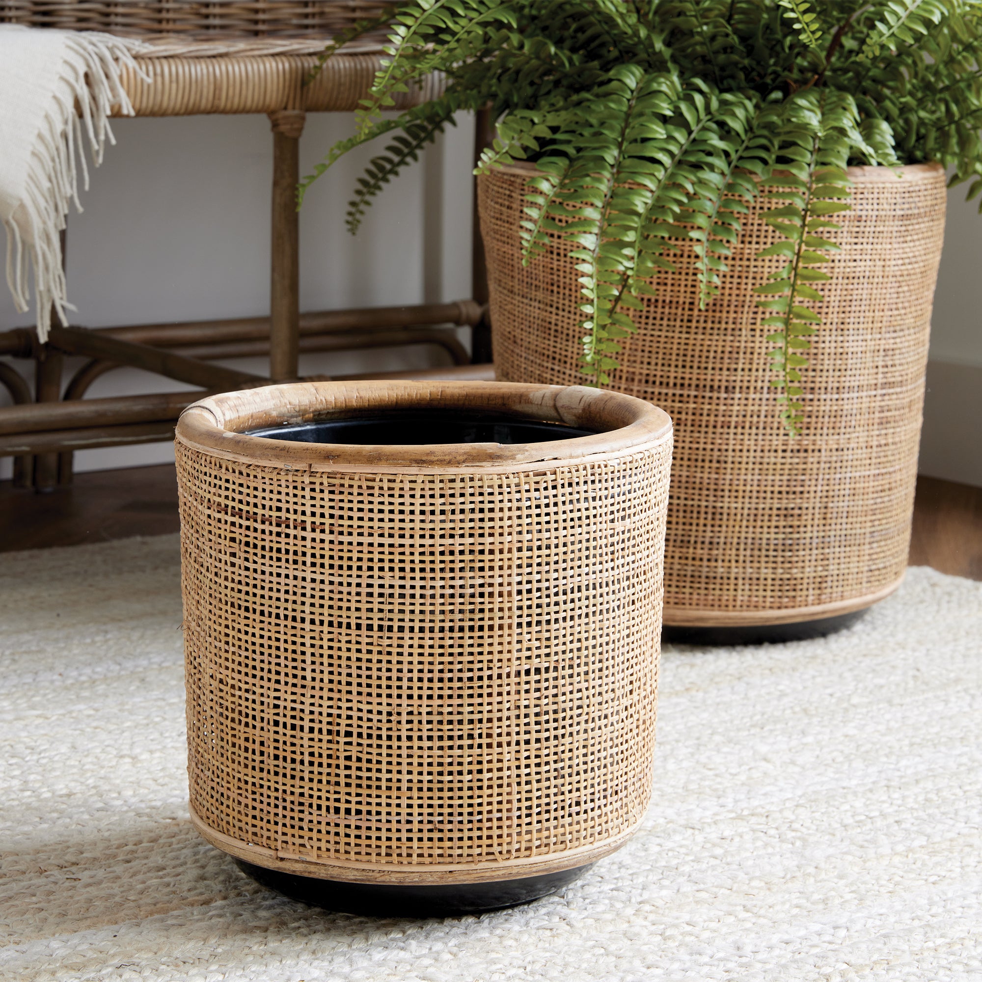 Lyla Dry Basket Planters, Set Of 2 - View 6