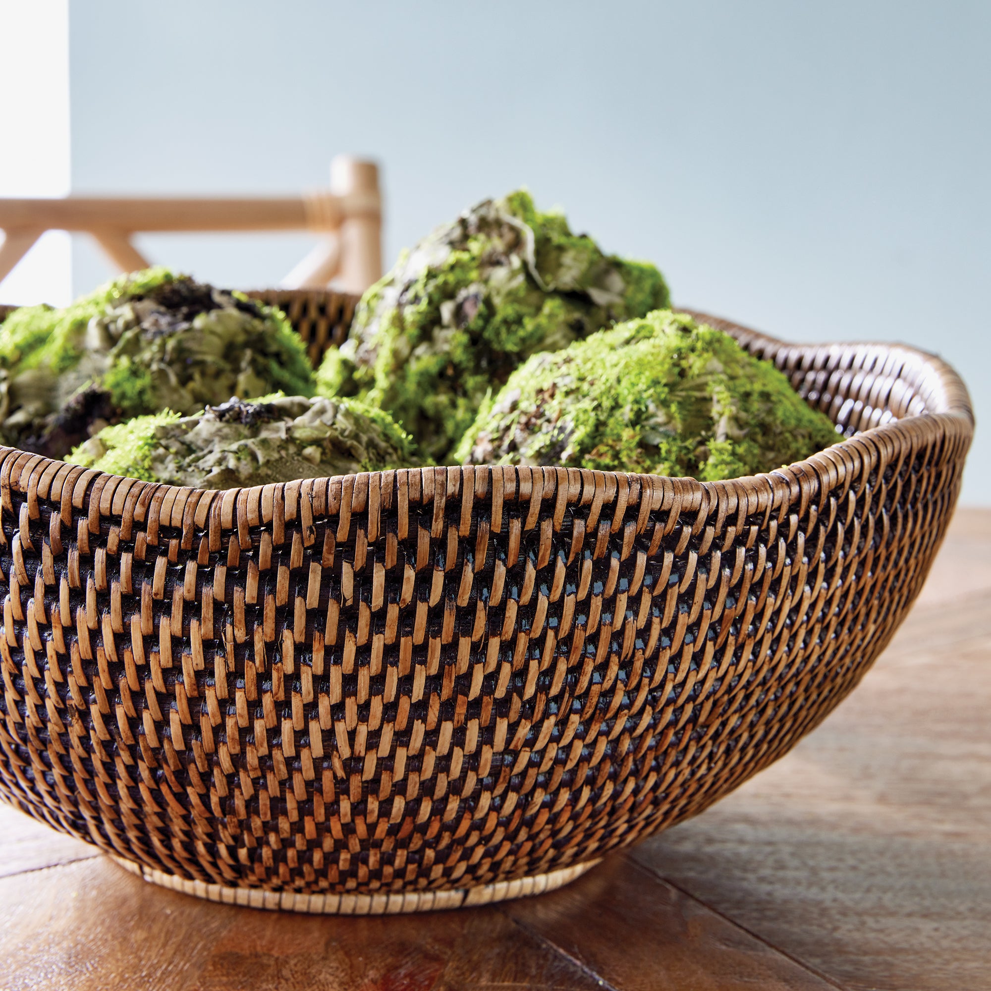 Burma Rattan Scalloped Edge Bowl - View 3