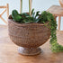 BURMA RATTAN  FOOTED CACHEPOT - view 3