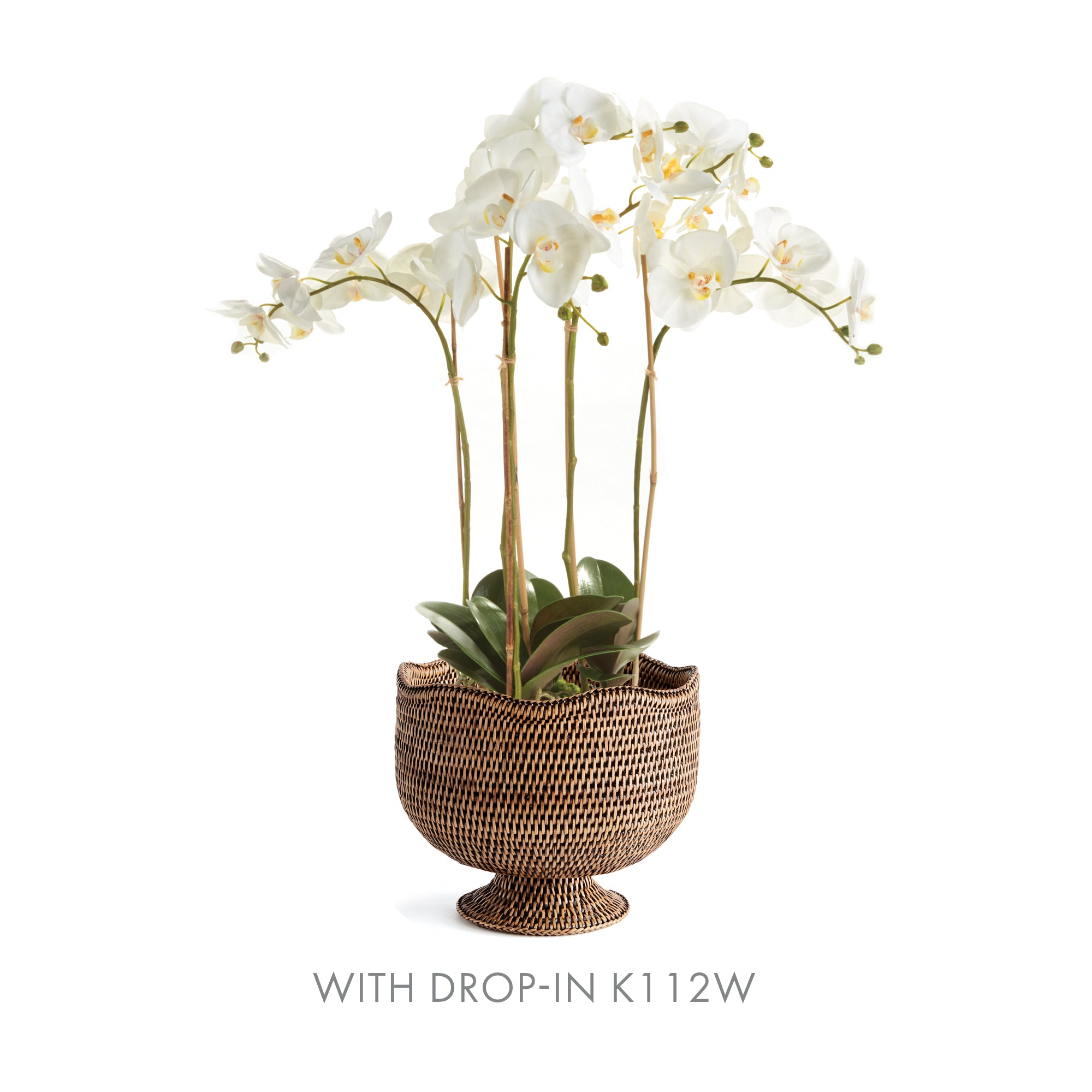 Burma Rattan  Footed Cachepot - View 7
