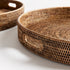 Burma Rattan Round Ottoman Trays Large, Set Of 2 - View 3